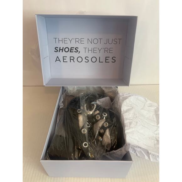 Aerosoles Cleveland Slingback
Platform Sandals Black Silver Size 7M Brand New - Picture 12 of 12